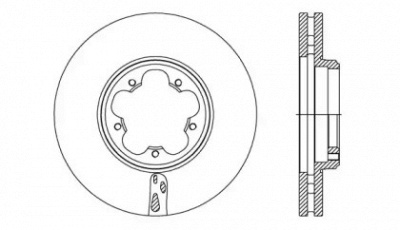 OPEN PARTS bda273820 -  Тормозной диск